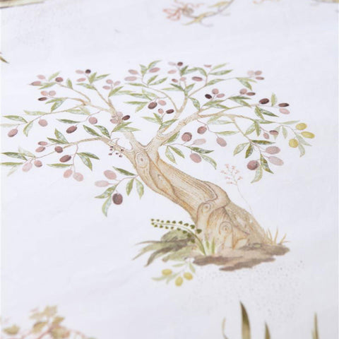 PIP Studio Giardini di Frutta White Cotton Quilt Cover Set King - Palm/Fruit Trees Print - SuperSaverAU - view 1