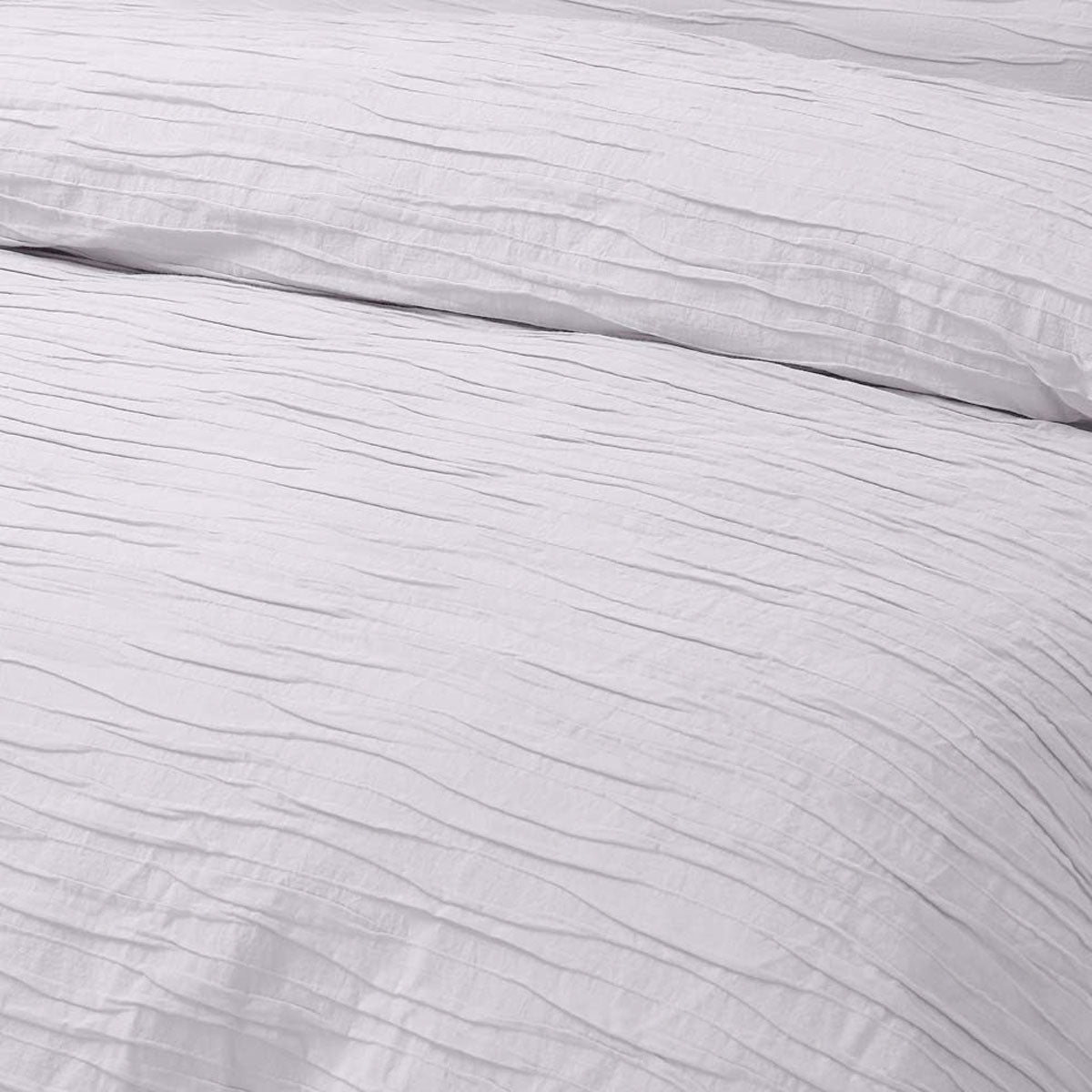 Vintage Design Homewares Malvern Cotton Quilt Cover Set - White, Single