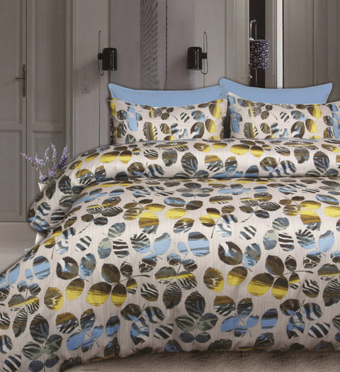 Premium Westwood Printed Foliage Quilt Cover Set - Single