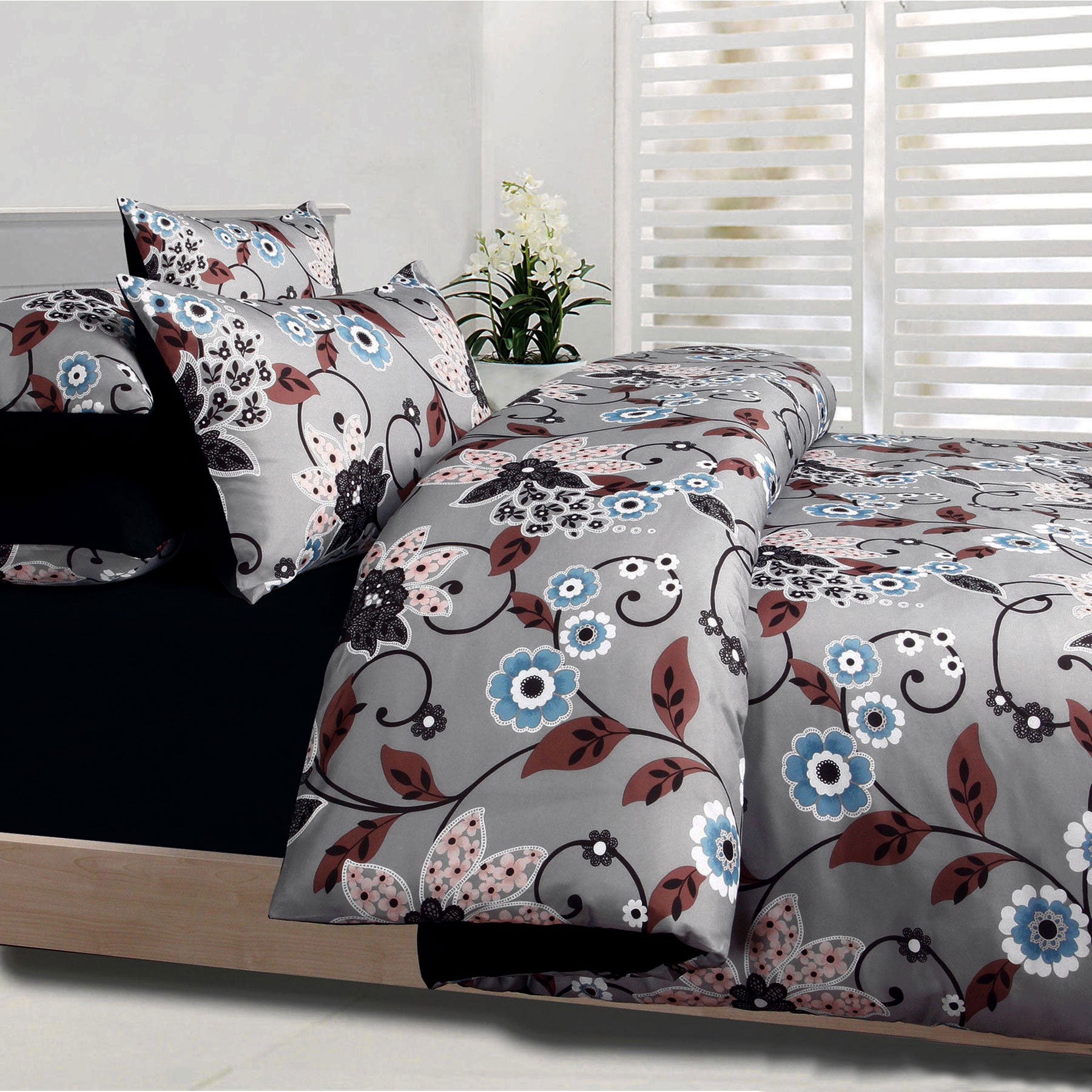 Big Sleep Stafford Quilt Cover Set - Floral Design - Double 180x210cm - SuperSaverAU - view 1
