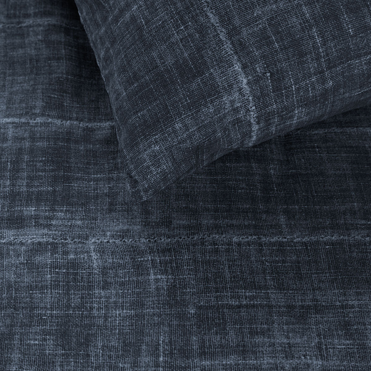 PIP Studio Vintage Indigo Dark Blue Cotton Quilt Cover Set Queen - Jeans Print - SuperSaverAU - view 2