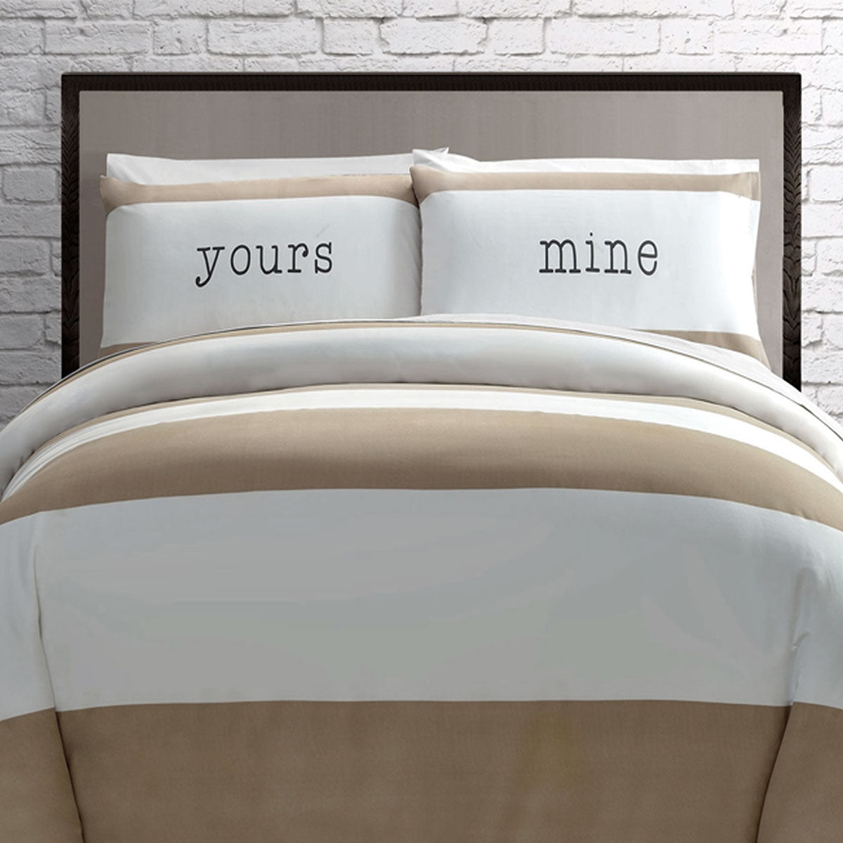 Big Sleep Neutral Quilt Cover Set Single - Soft Microfiber, Print Design - SuperSaverAU - view 1