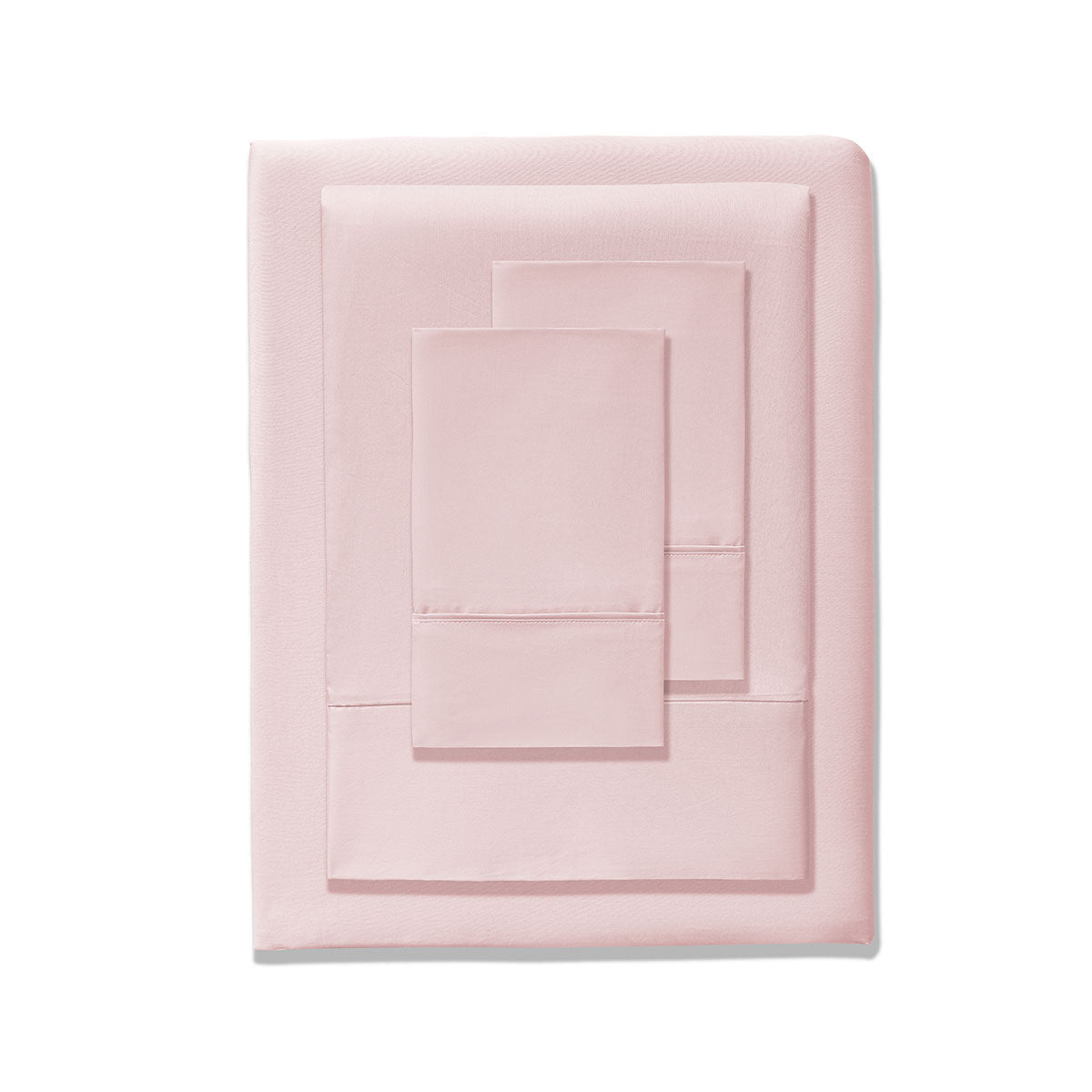 Accessorize 400TC Blush Bamboo Cotton Sheet Set 40cm Wall Double - Hypoallergenic, Soft Finish - SuperSaverAU - view 2