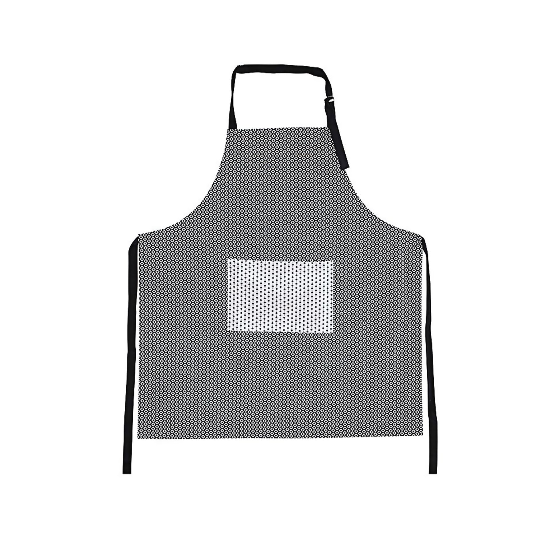 IDC Homewares 100% Cotton Apron, Floral Print Design, 85 x 90 cm, Marigold Black - SuperSaverAU - view 1