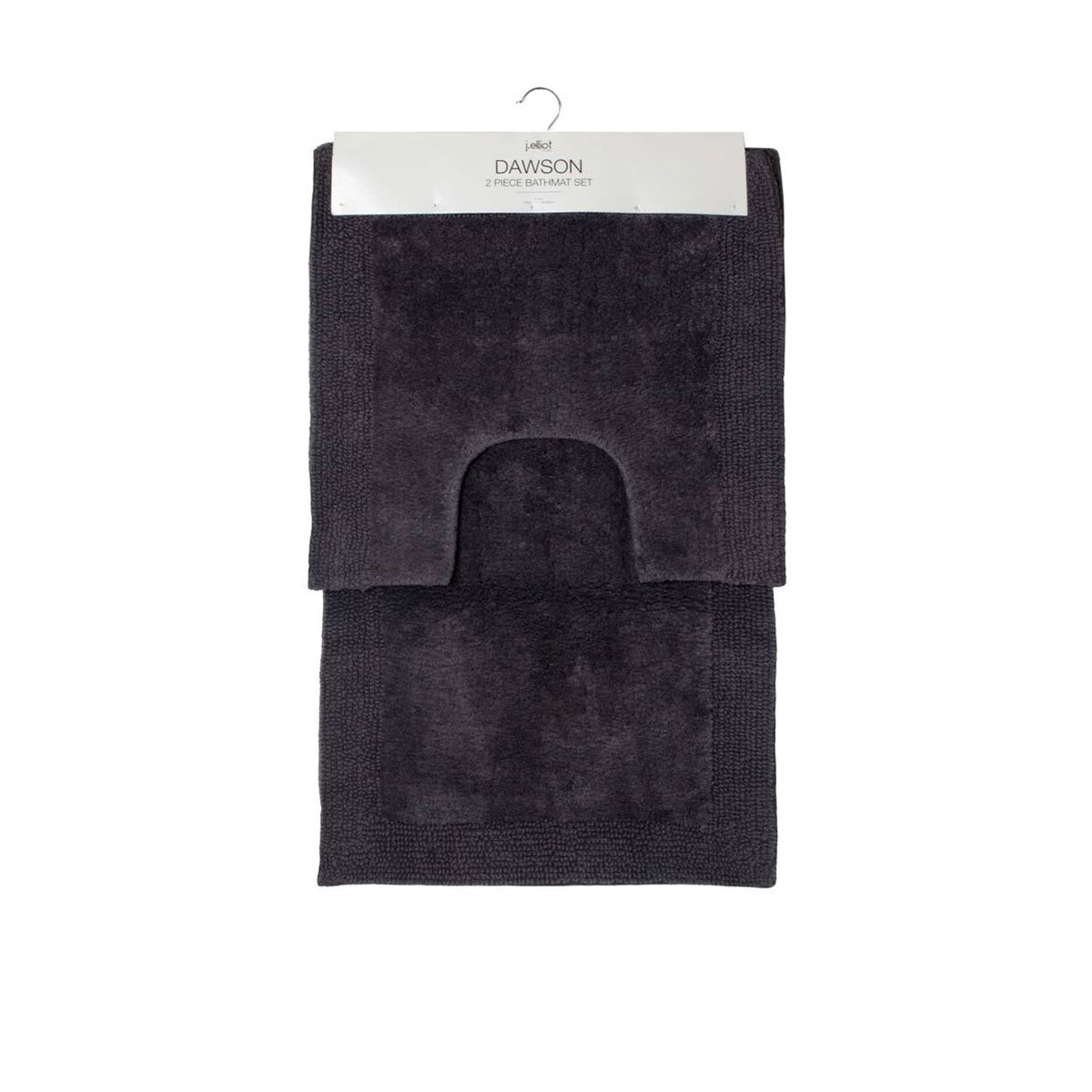 J.Elliot Home 2000GSM 2 Pce Dawson 100% Cotton Bath Mat Set 50x50cm & 50x80cm - SuperSaverAU - view 1