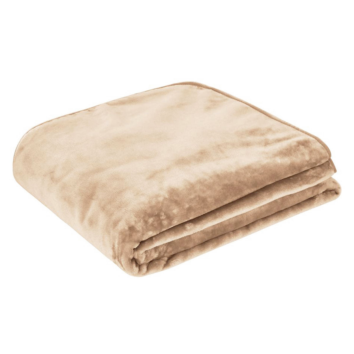 J.Elliot Home 450gsm Solid Faux Mink Blanket 220 x 240 cm - Soft Polyester - SuperSaverAU - view 1