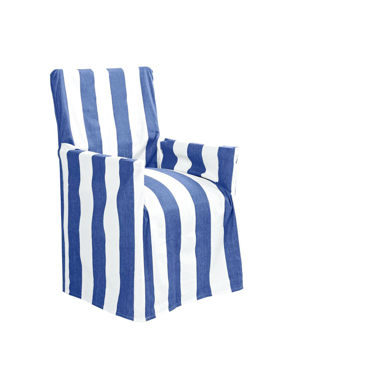 IDC Homewares Cotton Director Chair Cover - Blue Stripes - SuperSaverAU - view 1