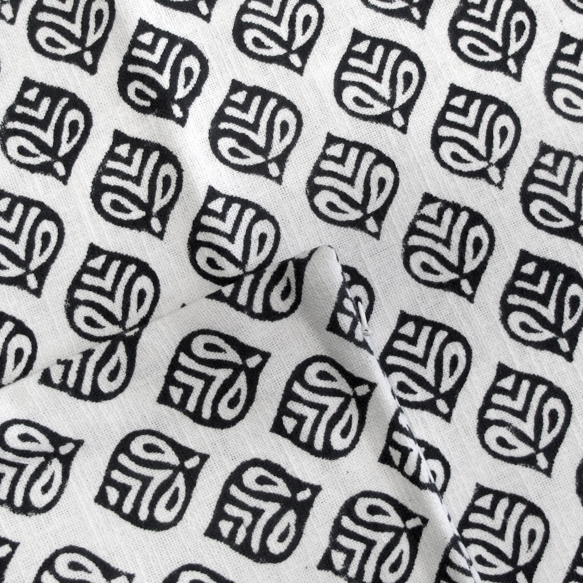 Bowen Black Printed Cushion Cover 43 x 43cm - Durable Polyester Cotton, Stylish Design - SuperSaverAU - view 3