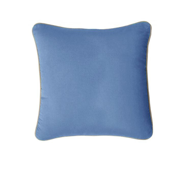 J.elliot 100% Cotton Cushion Cover 43 x 43 cm Dusty Blue - Solid Colour Design - SuperSaverAU - view 1