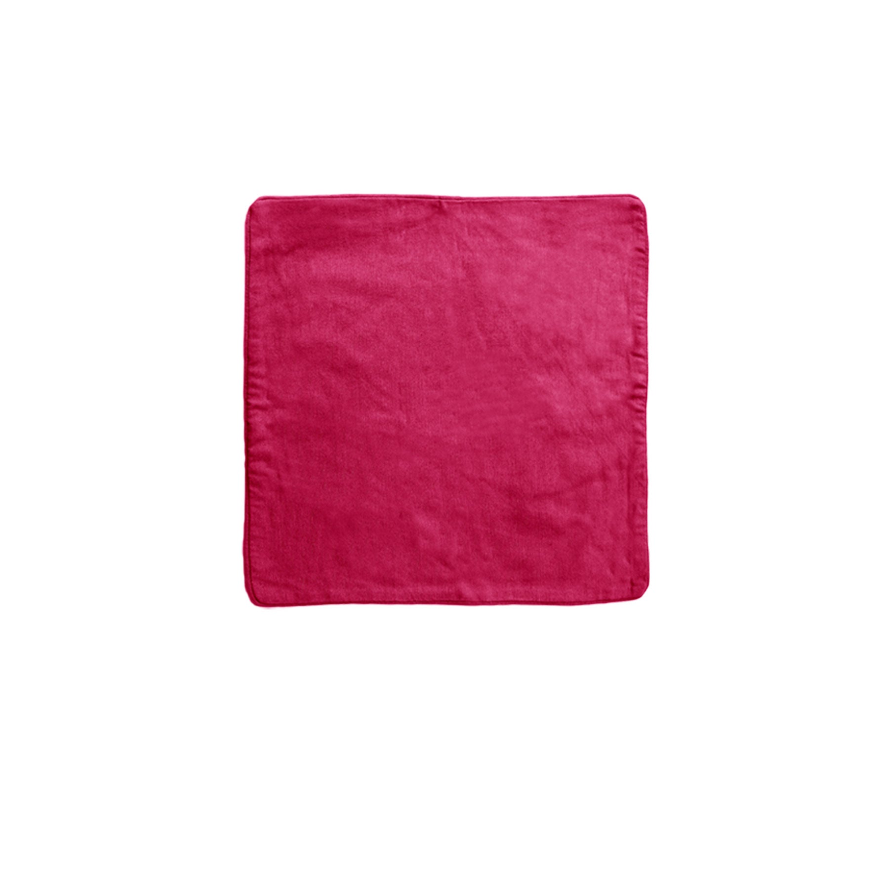 IDC Homewares Lollipop Cotton Piped Square Cushion Cover 40 x 40 cm - Pink, Ribbed Fabric - SuperSaverAU - view 1