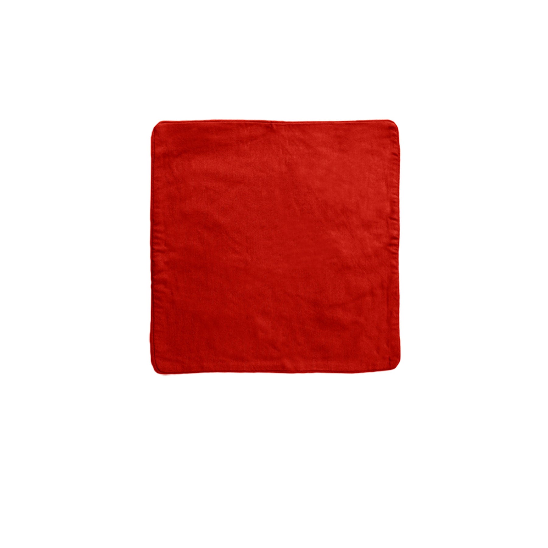 IDC Homewares Lollipop Cotton Piped Square Cushion Cover 40 x 40 cm Ruby - SuperSaverAU - view 1
