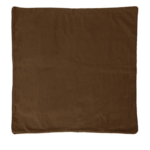IDC Homewares Lollipop Extra Large Cotton Piped Square Cushion Cover 90 x 90 cm Chocolate - SuperSaverAU - view 1