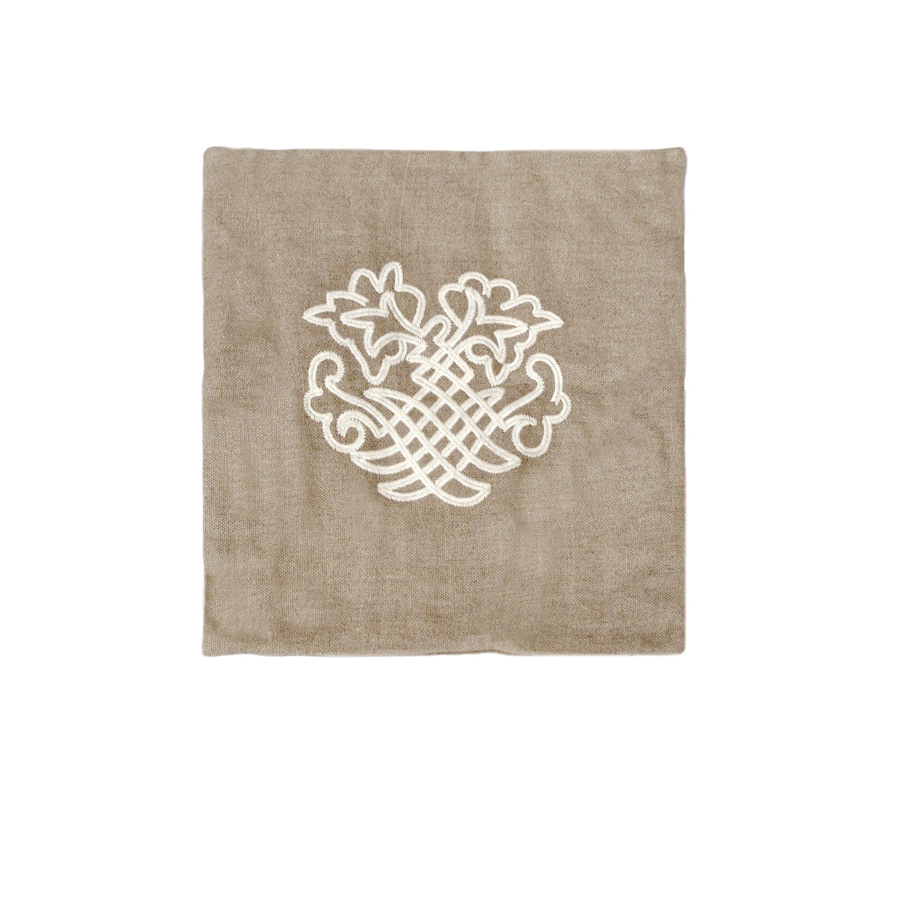 IDC Homewares Luisa Linen Woven Cushion Cover 50 x 50 cm - Rustic Ivory Design - SuperSaverAU - view 1