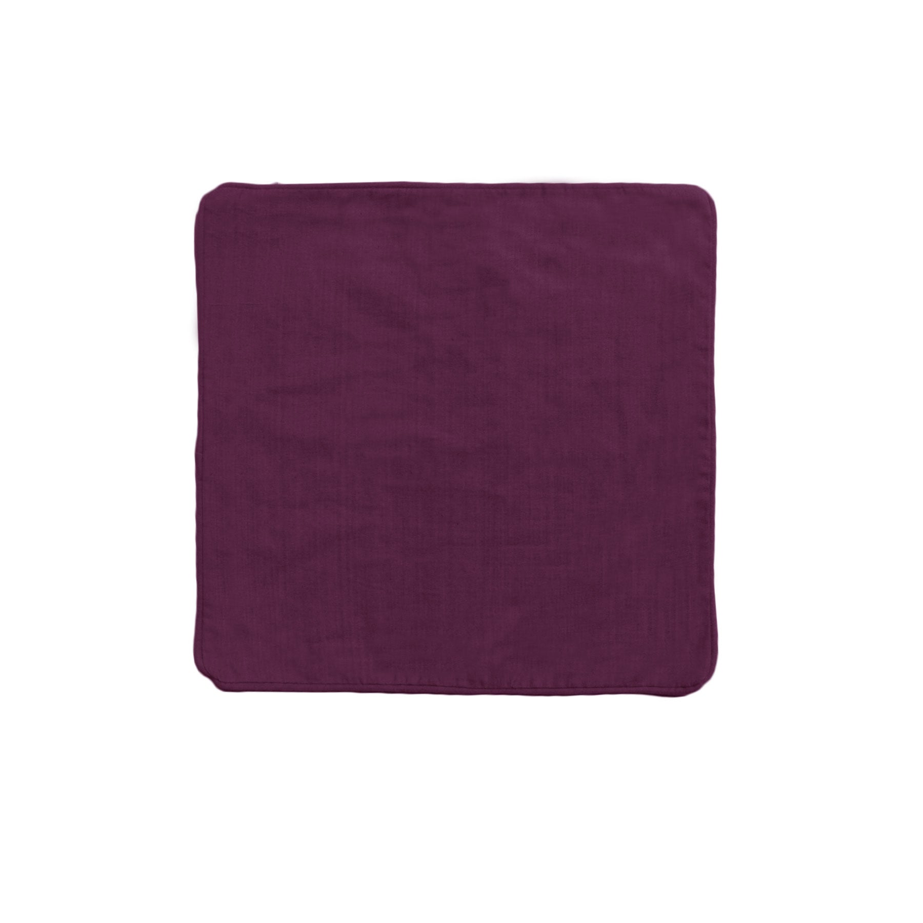 IDC Homewares Panama 100% Cotton Cushion Cover 43 x 43 cm - Plum, Solid Colour Design - SuperSaverAU - view 1