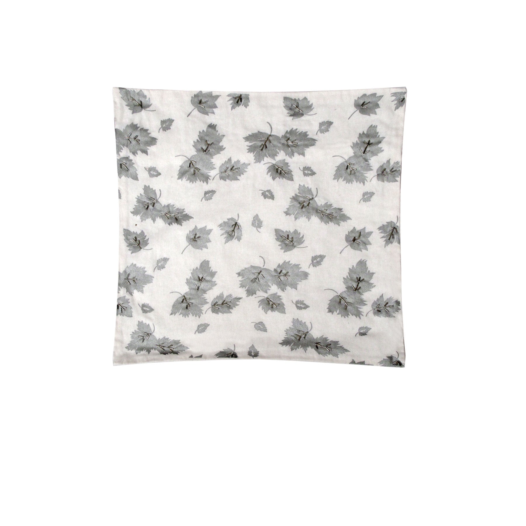 IDC Homewares Cushion Cover 43 x 43cm Silverleaf Cream Beaded Embroidery - SuperSaverAU - view 1