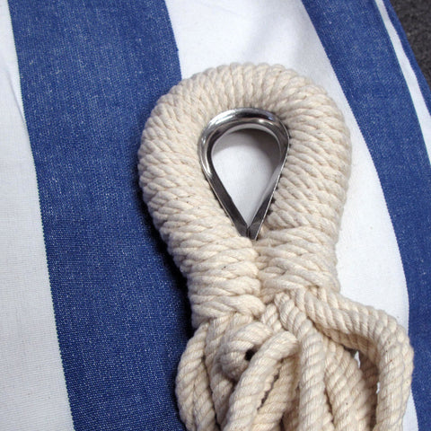 IDC Homewares Red Striped Single Size Cotton Hammock 150 x 205 cm - SuperSaverAU - view 1