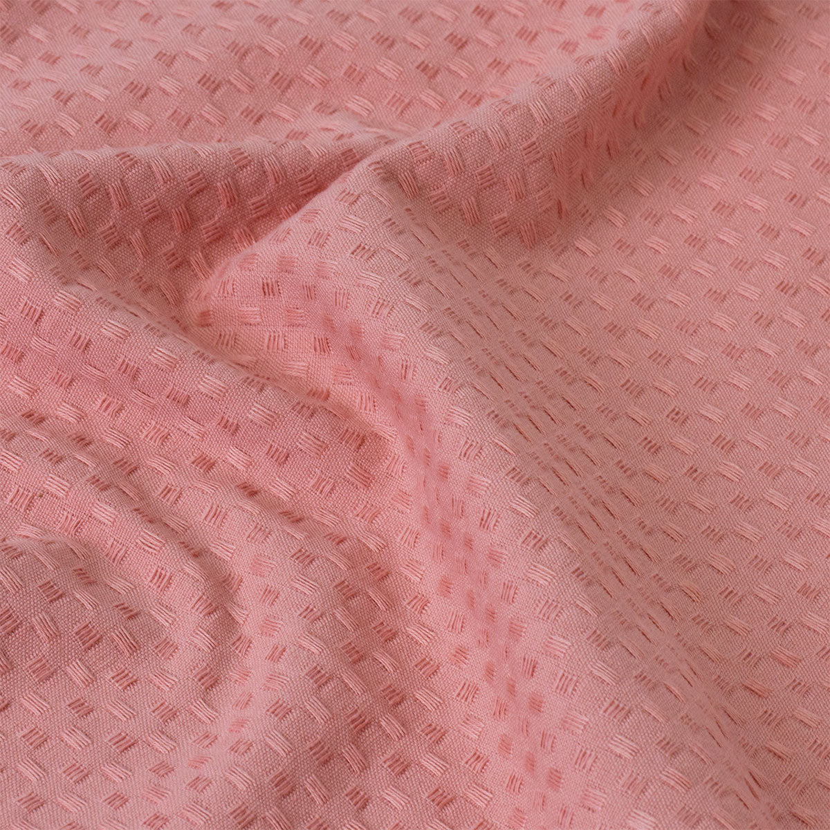 J Elliot Home Waffle Set of 4 Cotton Tea Towels 50 x 70 cm - Clay Pink - SuperSaverAU - view 2
