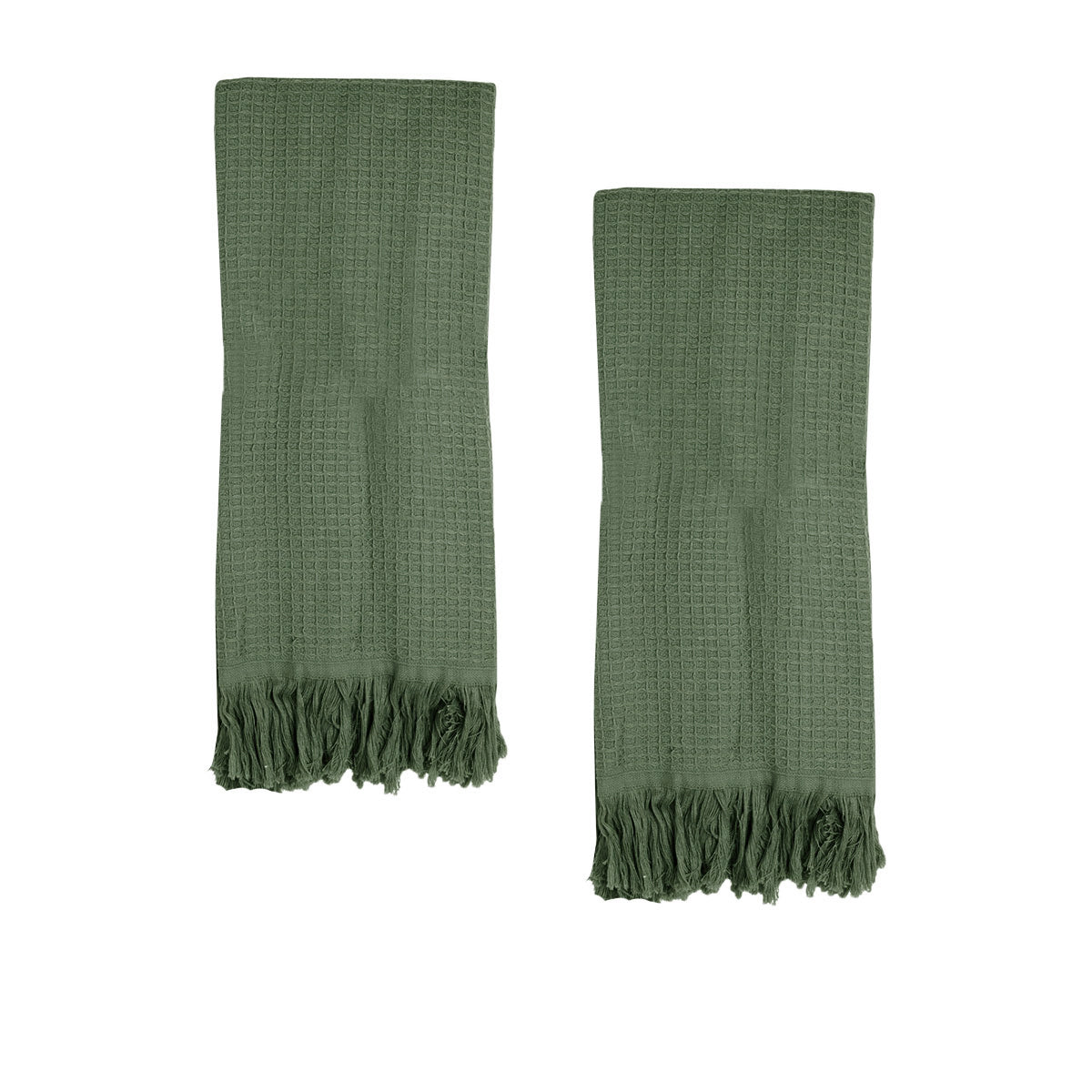 J Elliot Home 400GSM Camila Set of 2 Cotton Waffle Hand Towels 45 x 65 cm - SuperSaverAU - view 1