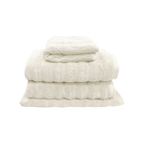 J Elliot Home Set of 4 Cotton Bath Towels 100% Cotton Soft Touch Snow - SuperSaverAU - view 1