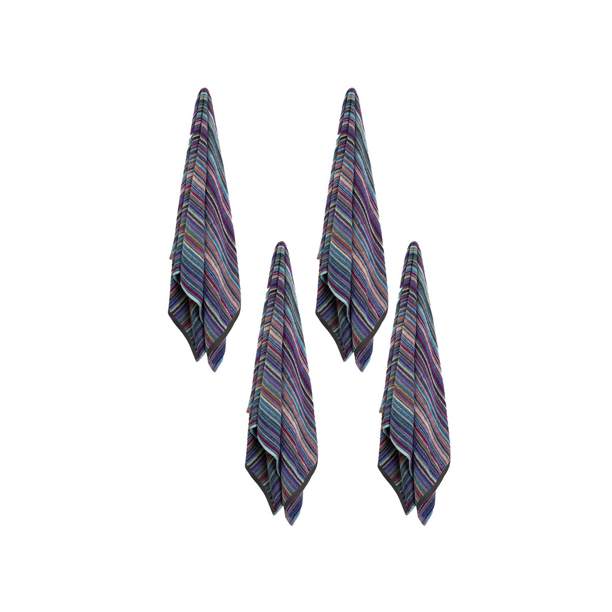J Elliot Home Set of 4 100% Cotton Multi Purpose Towels 70 x 140 cm - Recycled - SuperSaverAU - view 1