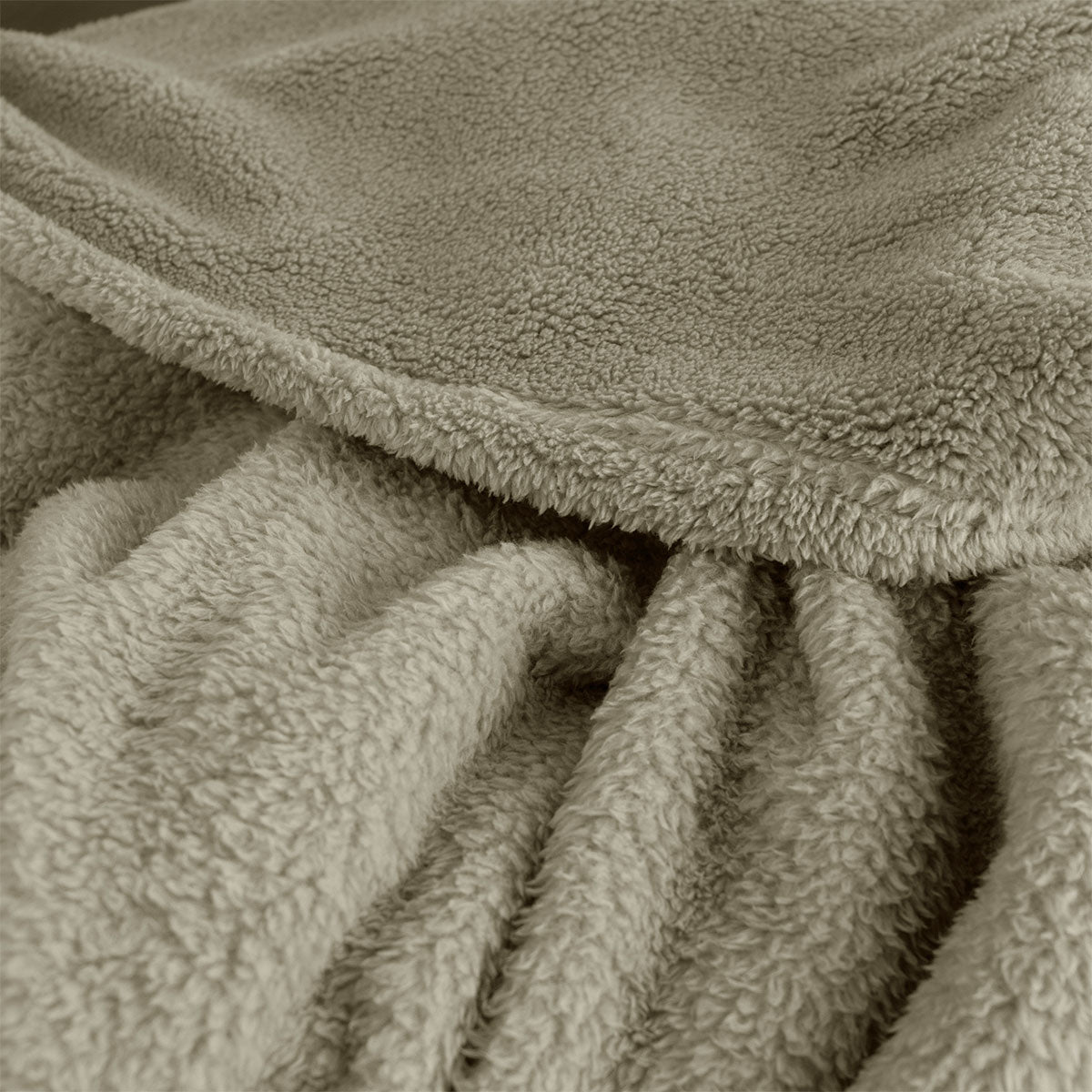 Ardor Teddy Natural Ultra Soft Fleece Blanket – Queen 240 x 245cm