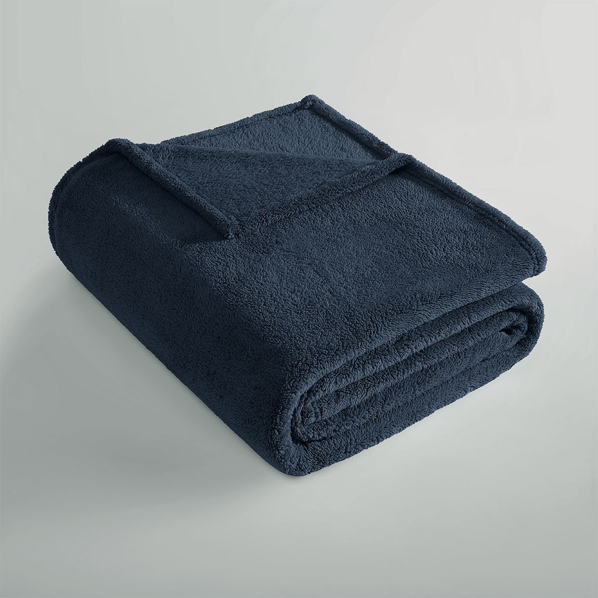 Ardor Teddy Navy Ultra Soft Fleece Blanket – Queen 240 x 245cm