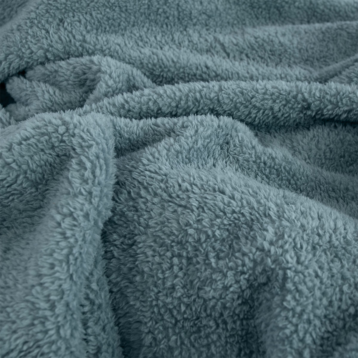 Ardor Teddy Sea Mist Ultra Soft Fleece Blanket – Queen 240 x 245cm