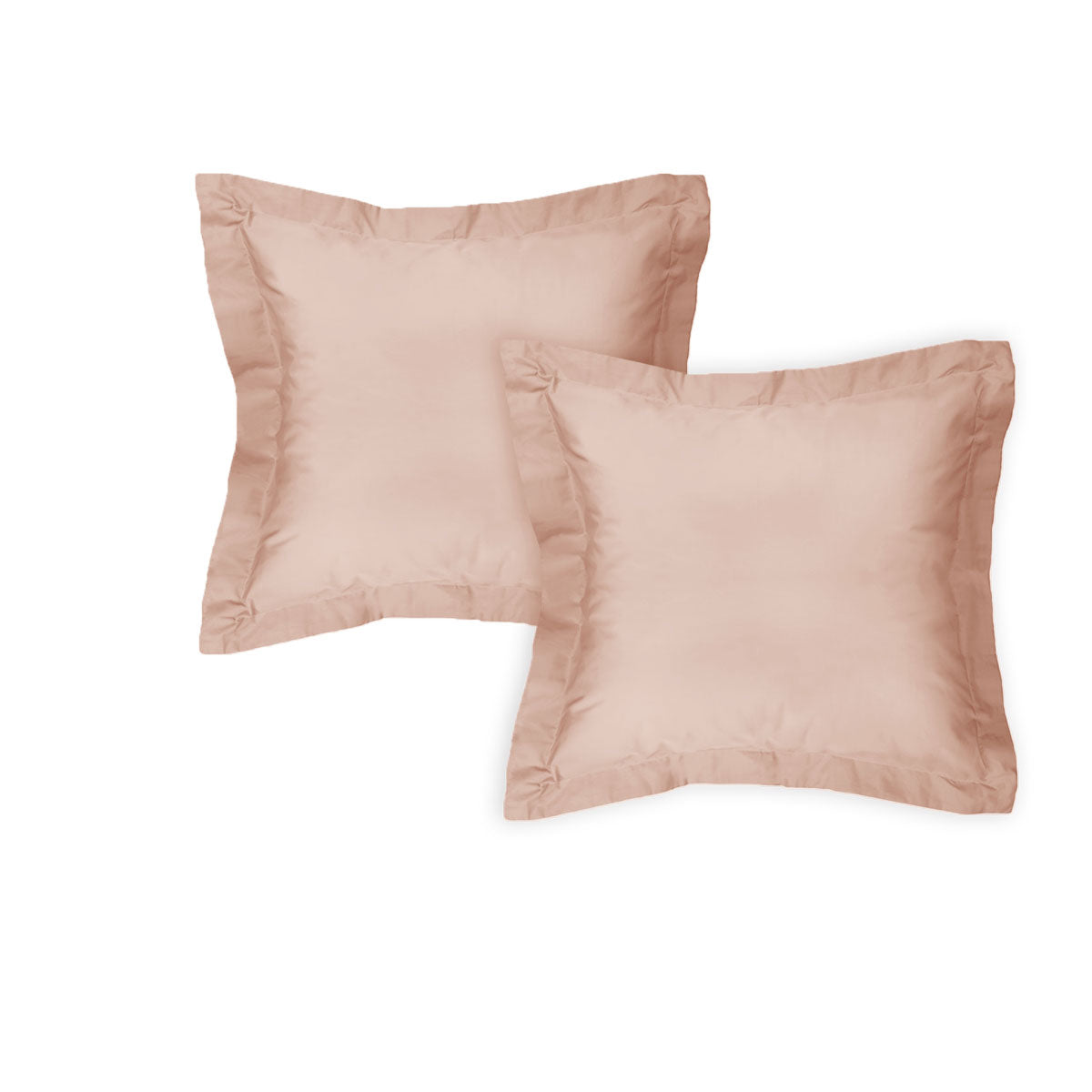 Algodon 300TC Cotton European Pillowcases Pink 65 x 65 cm - Set of 2 - SuperSaverAU - view 1
