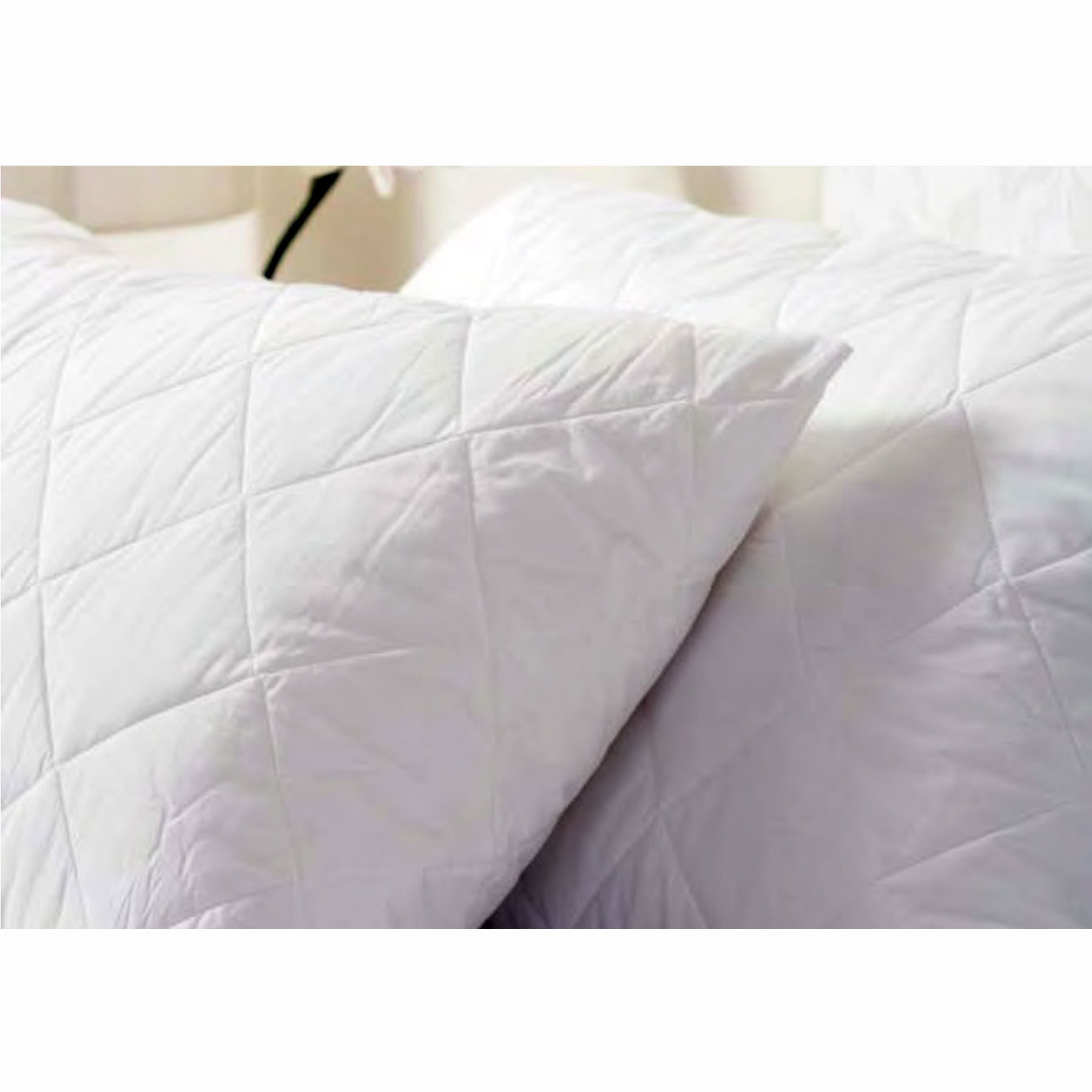 Essentially Home Living Twin Pack Quilted Standard Pillow Protectors 50x75 cm - SuperSaverAU - view 1