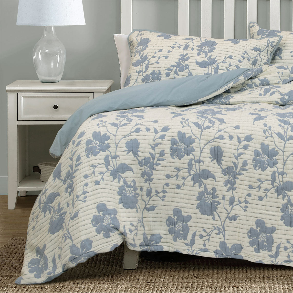 Algodon Abigail Multi Cotton Jacquard Quilt Cover Set – King