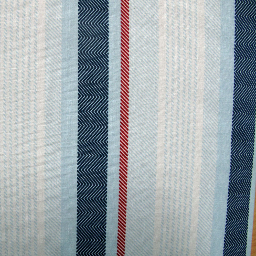 Apartmento Infinity Navy Quilt Cover Set - Stripe Print Design, King Size - SuperSaverAU - view 1
