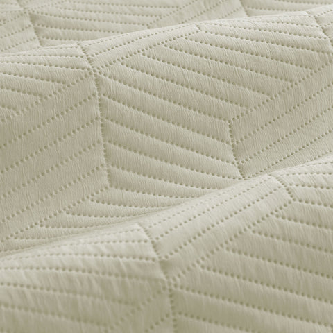Ardor Quilt Cover Set King - Maxwell Tan Embossed Vintage Washed, Diamond Pattern - SuperSaverAU - view 1