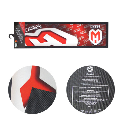 A-League Melbourne Heart Rubber Back Bar Runner 25 x 89 cm - SuperSaverAU - view 1