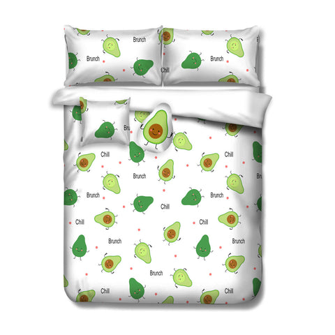 Ramesses White Avocado Kids Adventure 4 Piece Comforter Set - Single