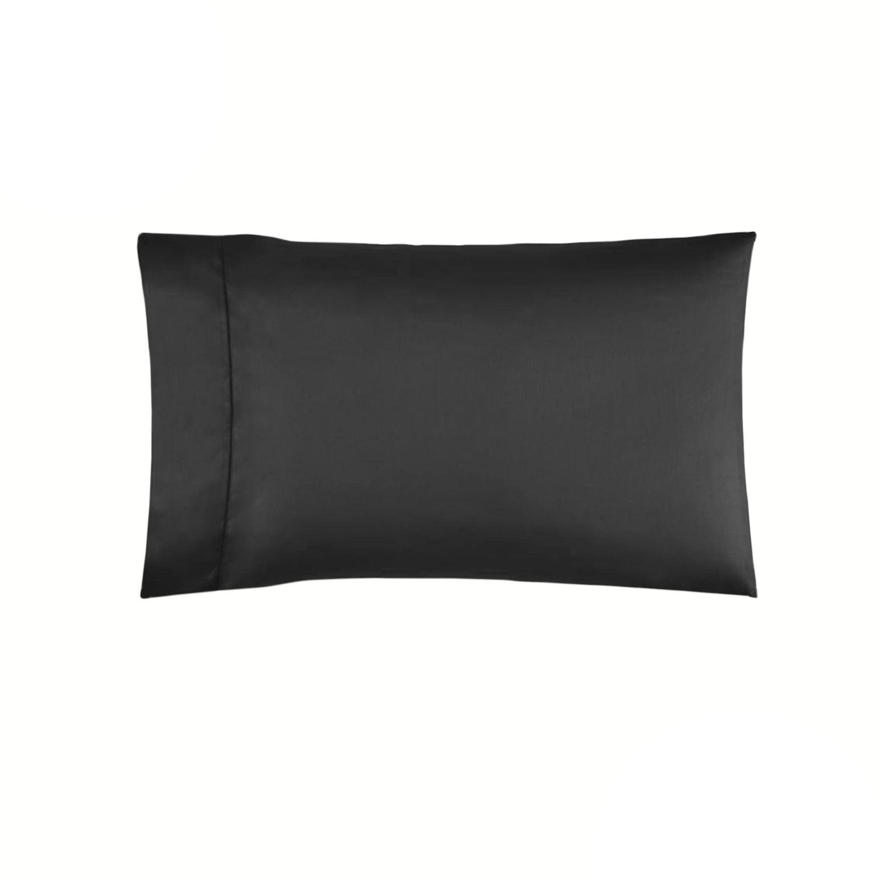 Kingdom 225TC EasyCare Polyester Cotton Standard Pillowcase Black 48 x 73 + 15 cm - SuperSaverAU - view 1