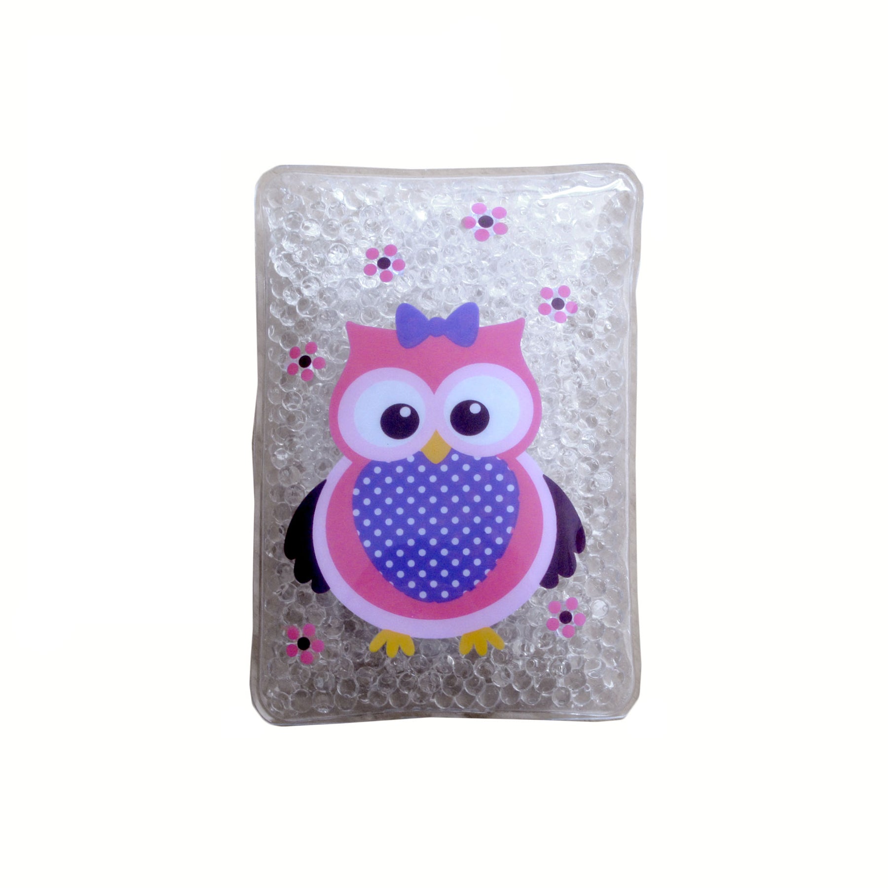 Gel Bead Hot/Cold Pack Ouchy Owl Print PVC Outer 8x14cm - SuperSaverAU - view 1