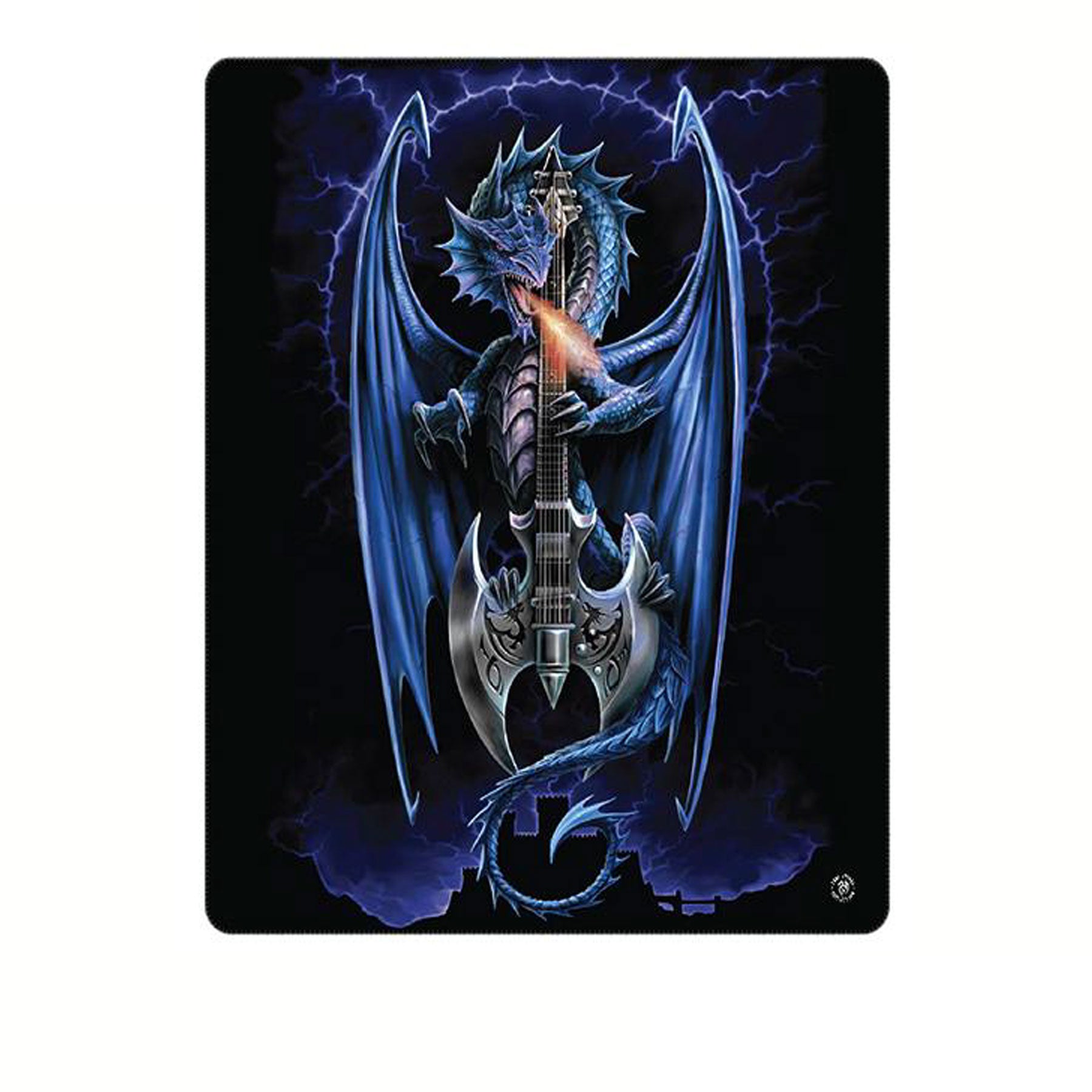Anne Stokes Polar Fleece Throw 127 x 152 cm - Fantasy Artwork, Machine Washable - SuperSaverAU - view 1