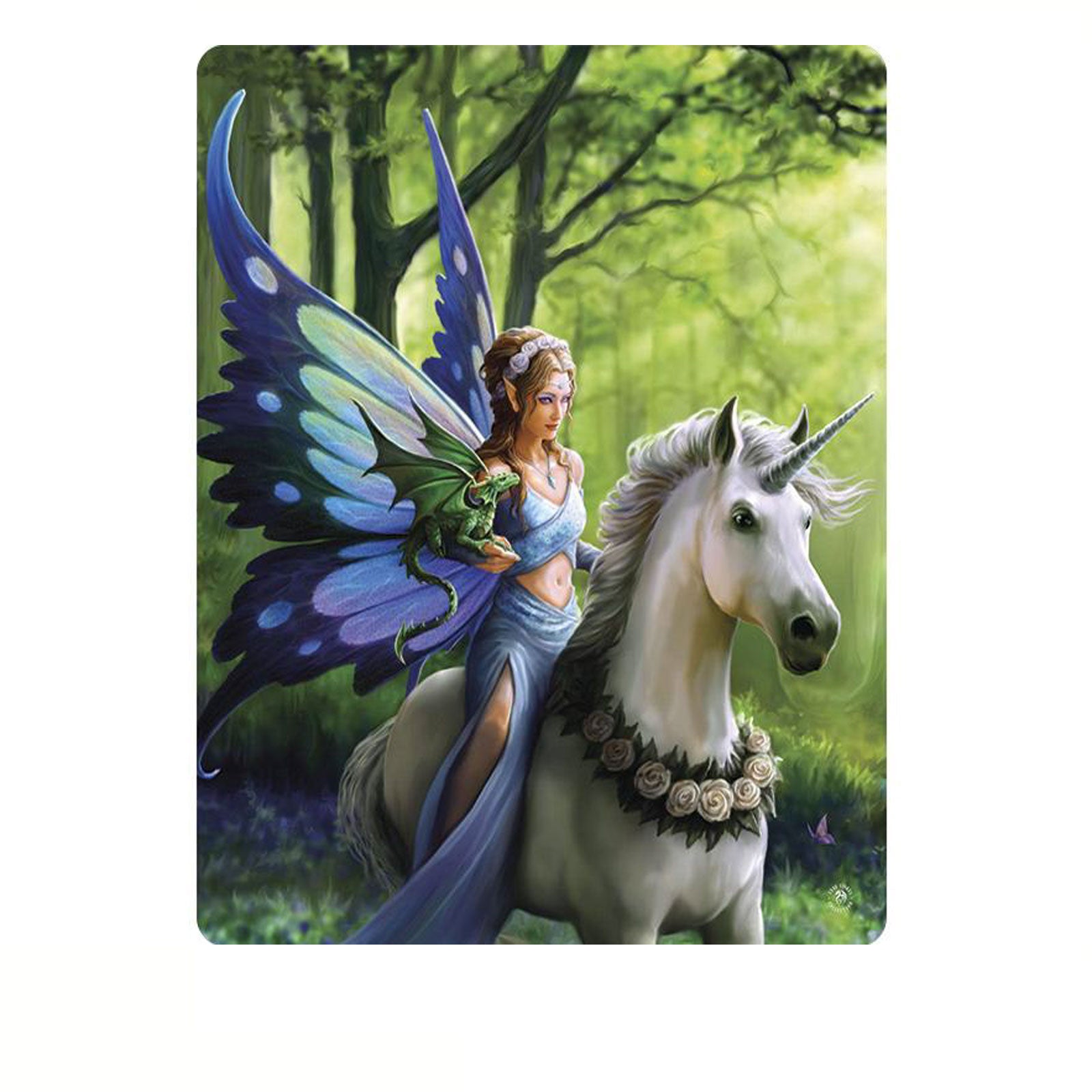 Anne Stokes Polar Fleece Throw 127 x 152 cm - Fantasy Artwork, Machine Washable - SuperSaverAU - view 1