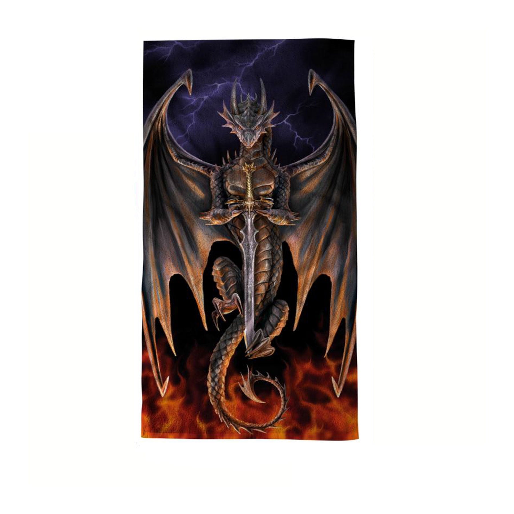 Anne Stokes Beach Towel 75 x 150 cm - 100% Cotton Fantasy Artwork - SuperSaverAU - view 1
