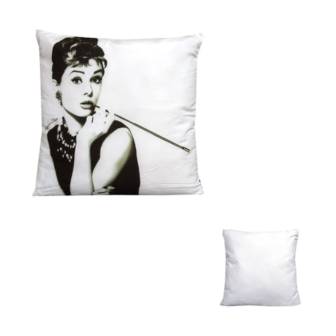 Audrey Hepburn Breakfast at Tiffany's Square Filled Cushion 43 x 43 cm - SuperSaverAU - view 1
