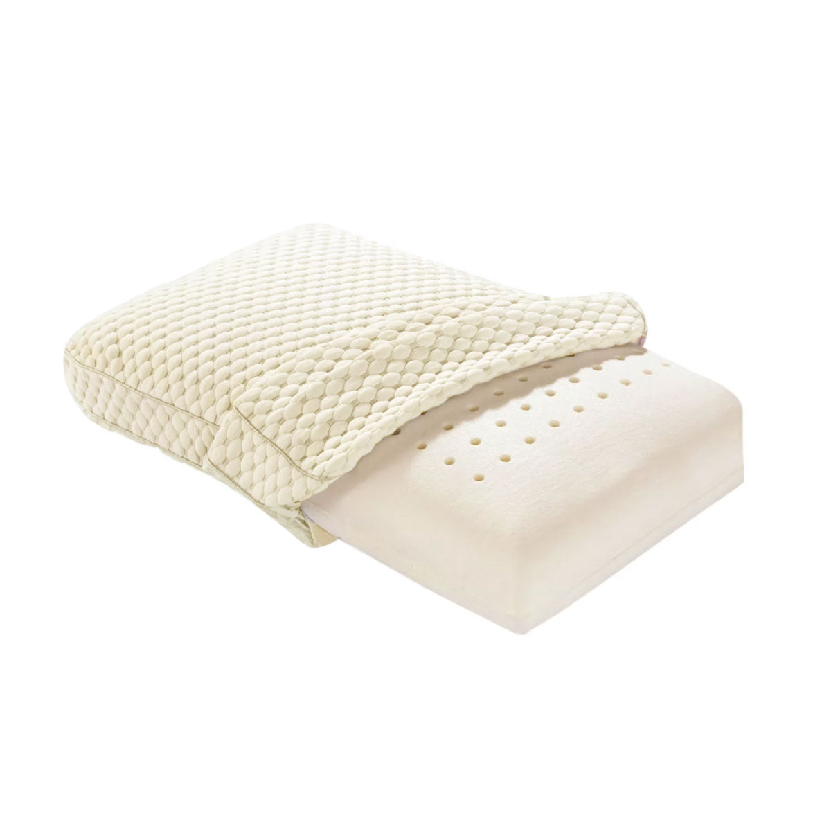 Alastairs Nature Basics Memory Foam Gusset Pillow with Bamboo Blend Cover - 65 x 40 x 13cm