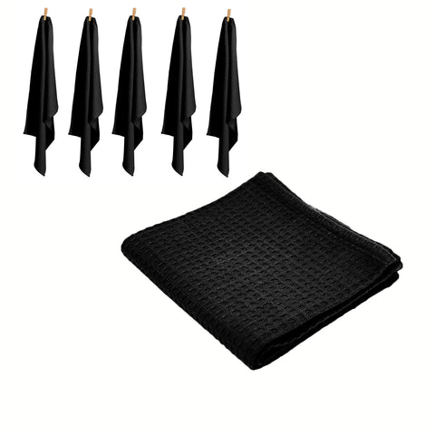 Rans Set of 6 Cotton Waffle Tea Towels 50x70 cm - Super Absorbent, Lint Free - SuperSaverAU - view 1