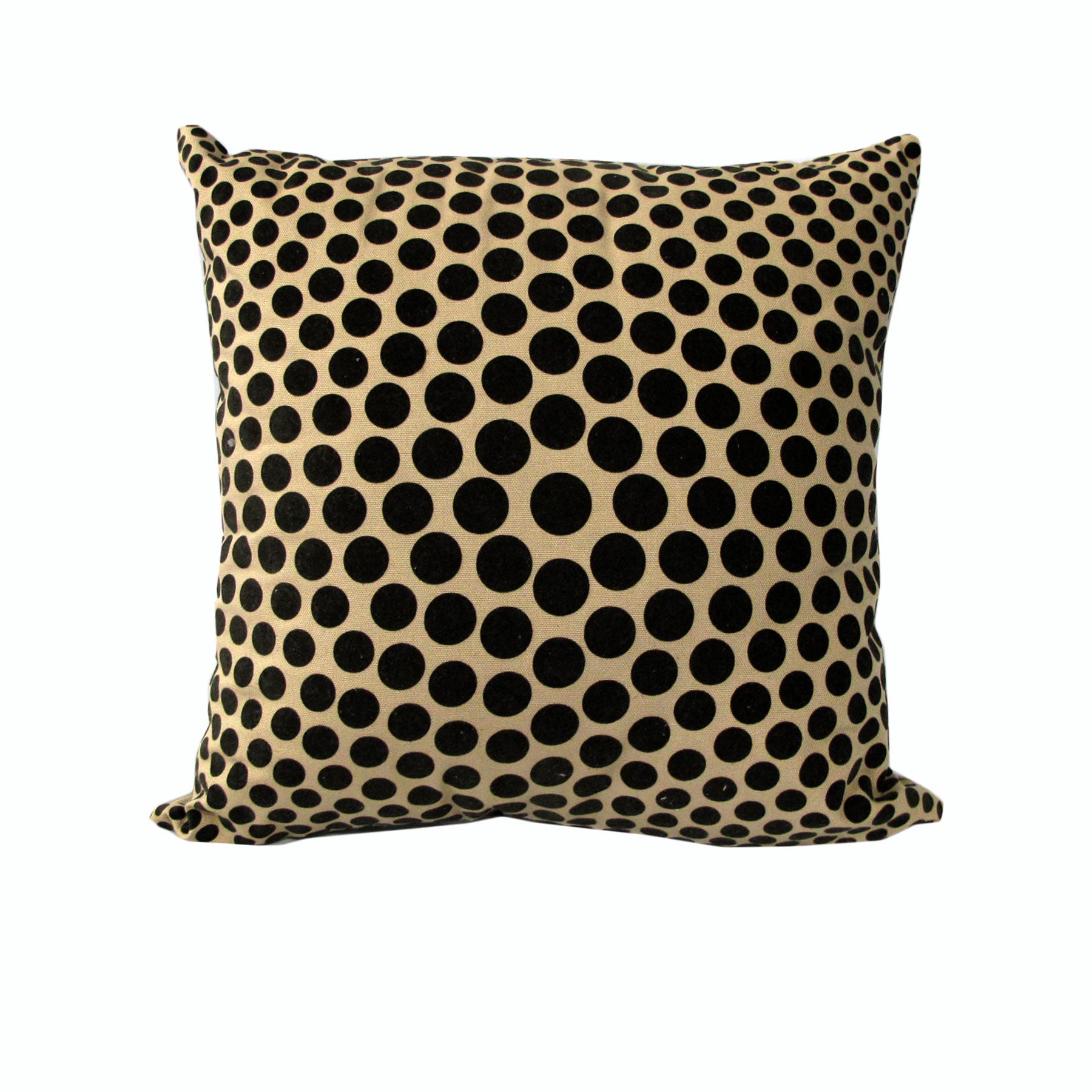 Rapee Eden Square Filled Cushion with Geometric Pattern - Flocked Stone, 43 x 43cm