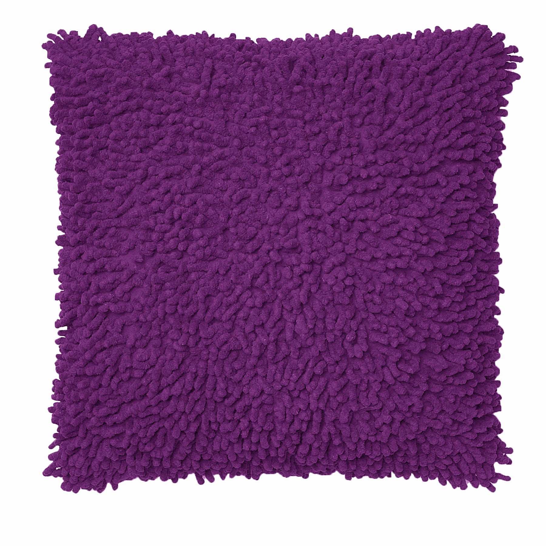 Rapee Hermosa Shaggy Filled Cushion - Violet 43cm x 43cm, Modern Design - SuperSaverAU - view 1