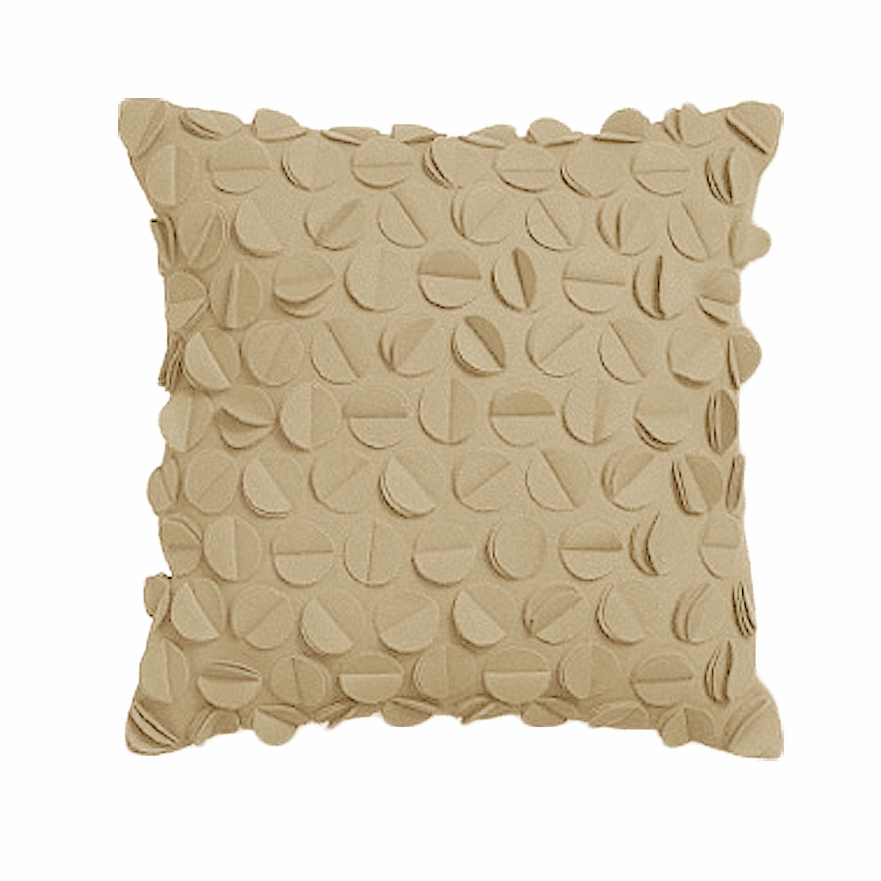 Rapee Petal 3D Filled Scatter Cushion - Camel, 45cm x 45cm, Modern Design - SuperSaverAU - view 1
