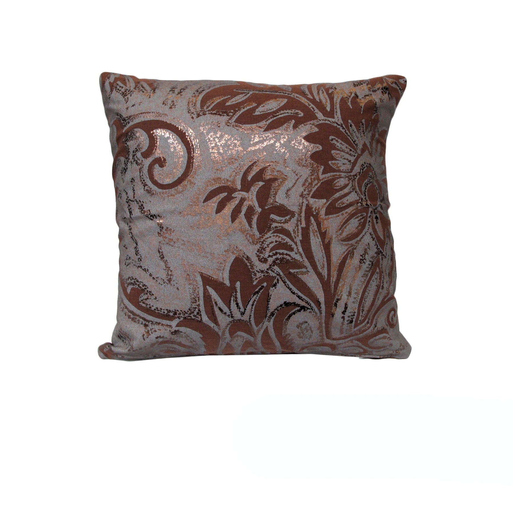 Rapee Floral Print Cushion Cover 43 x 43 cm - Moonlight Chocolate - SuperSaverAU - view 1