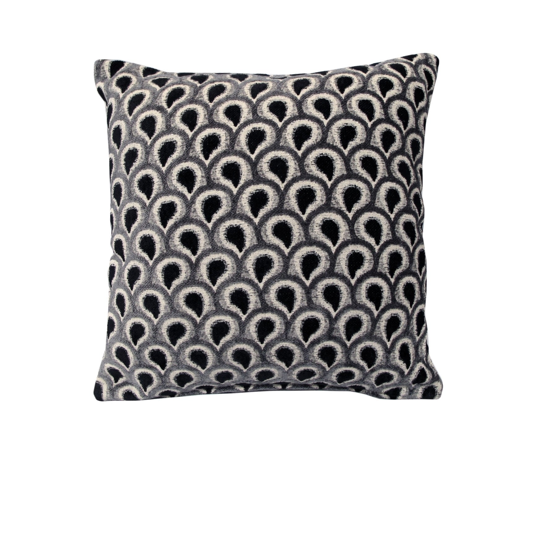Rapee Peacock Texture Cushion Cover 45 x 45 cm - Soft Polyester Cotton Viscose - SuperSaverAU - view 1