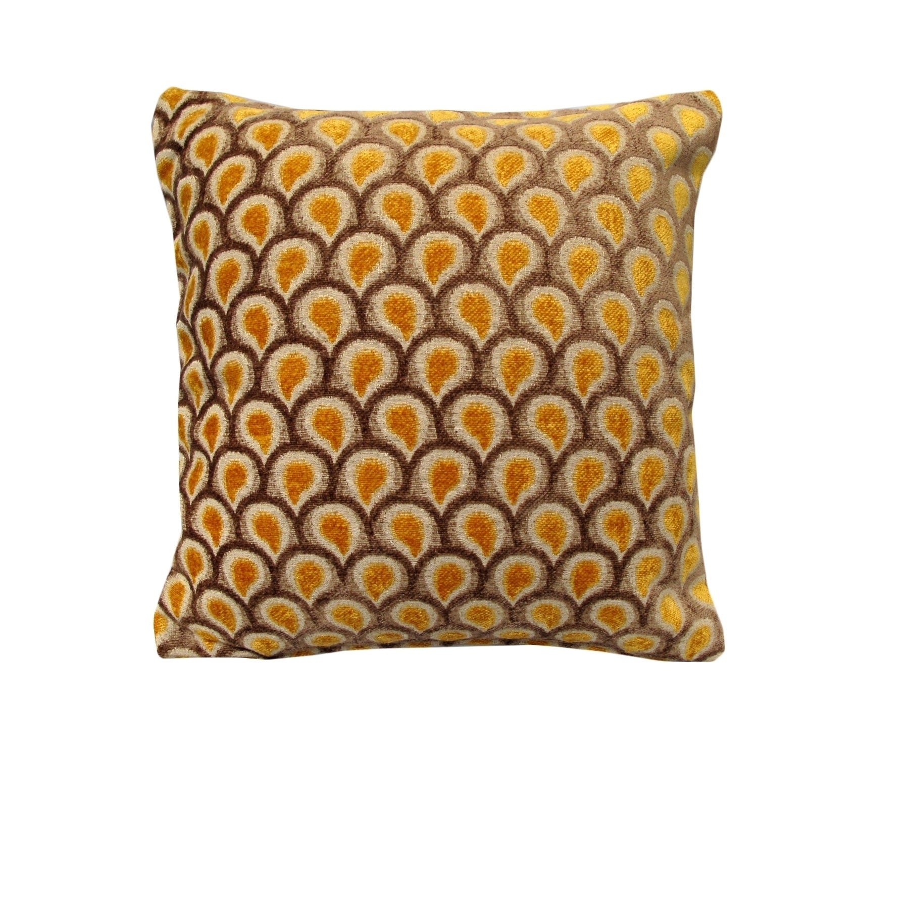 Rapee Peacock Texture Cushion Cover 45 x 45 cm - Soft Polyester Cotton Viscose - SuperSaverAU - view 1