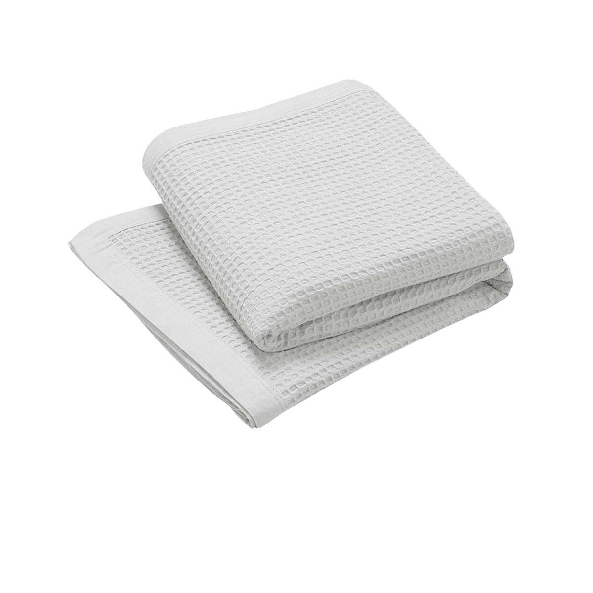 Living @ Home Cotton Waffle Blanket 350GSM - White, Single