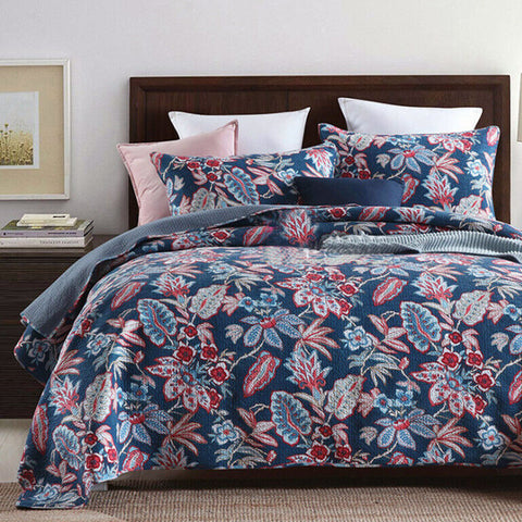 Premium Bornean Cotton Lightly Quilted Coverlet Set - Queen, 230 x 250cm